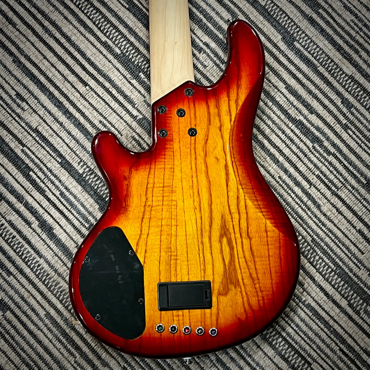 Lakland Skyline 55-02 Deluxe - Honey Burst W Quilted Flame Maple Top and Maple Fingerboard
