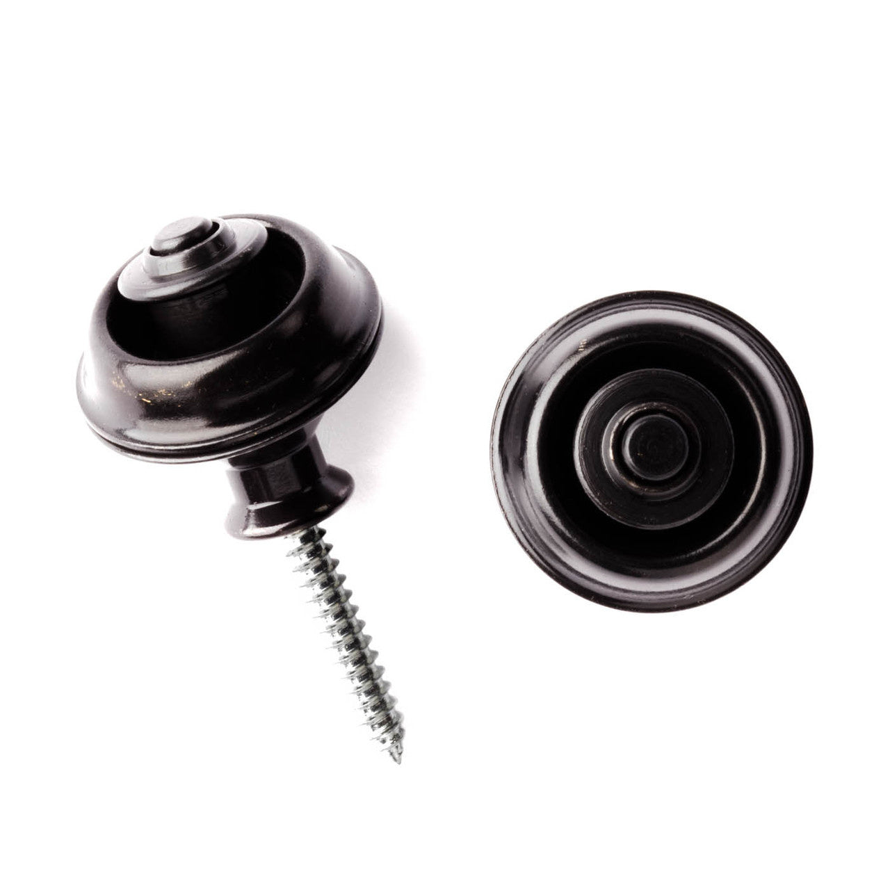 Dunlop SLS1033BK Straplok Dual Design Guitar Strap Lock Retainer System, Black Oxide