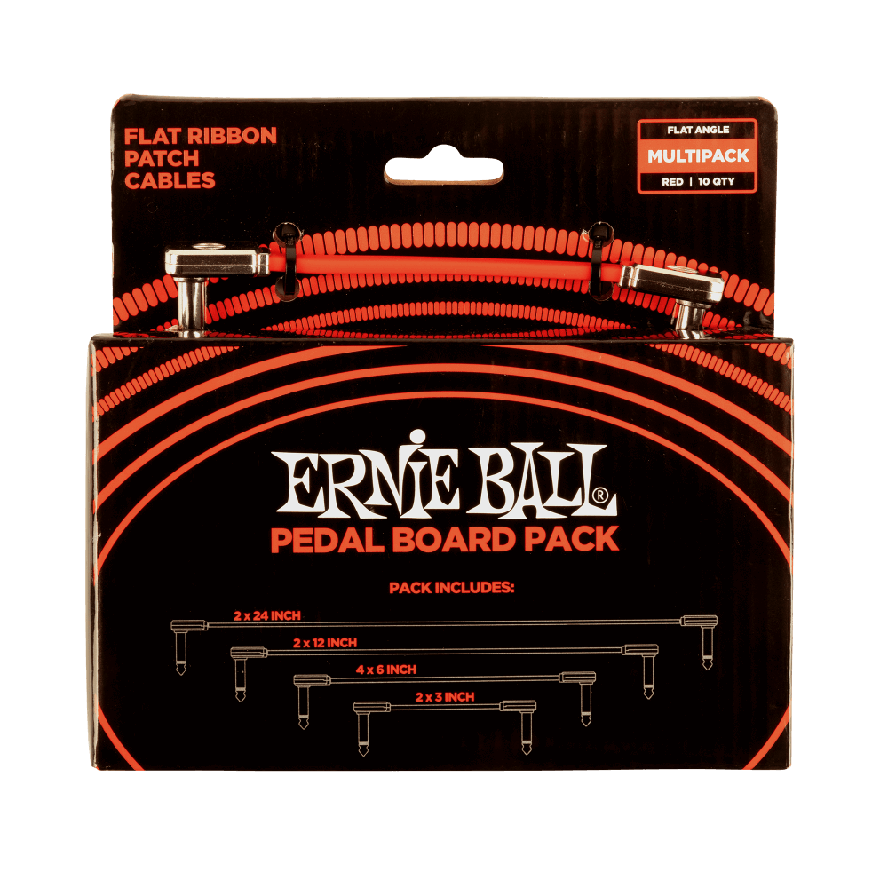 ernie ball pedal board pack Ernie Ball 6404 Flat Ribbon Patch Cables Pedalboard Multi-Pack