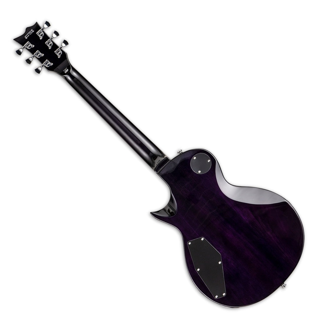 LTD (ESP) EC-256FM Singlecut Guitar, See-Thru Purple Sunburst, Flamed Maple Top, with Hardshell Case
