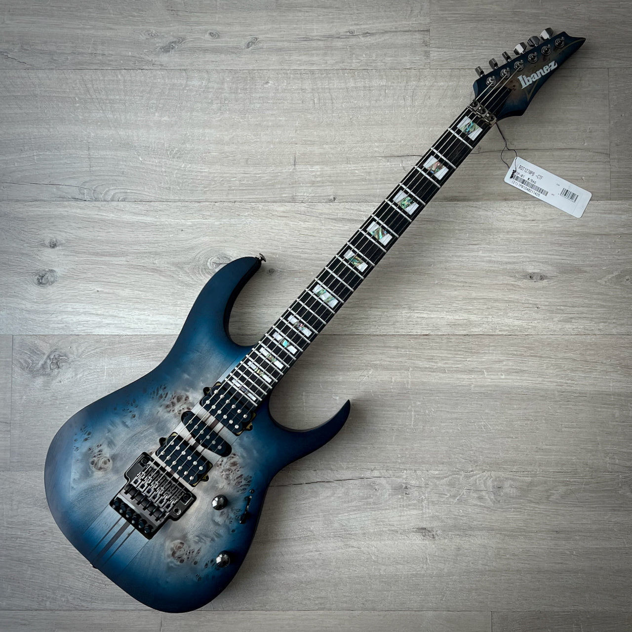 Ibanez RG Premium 6-String Electric Guitar RGT1207PB-CTF, Cosmic Blue Starburst Flat