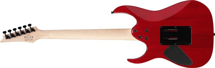 Ibanez RG470PB Electric Guitar, Poplar Burl Top, Red Eclipse Burst (REB), New for 2024, Wizard III Neck