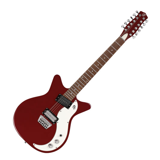 Danelectro 59X12, 12-String, Blood Red with Cream Pickguard