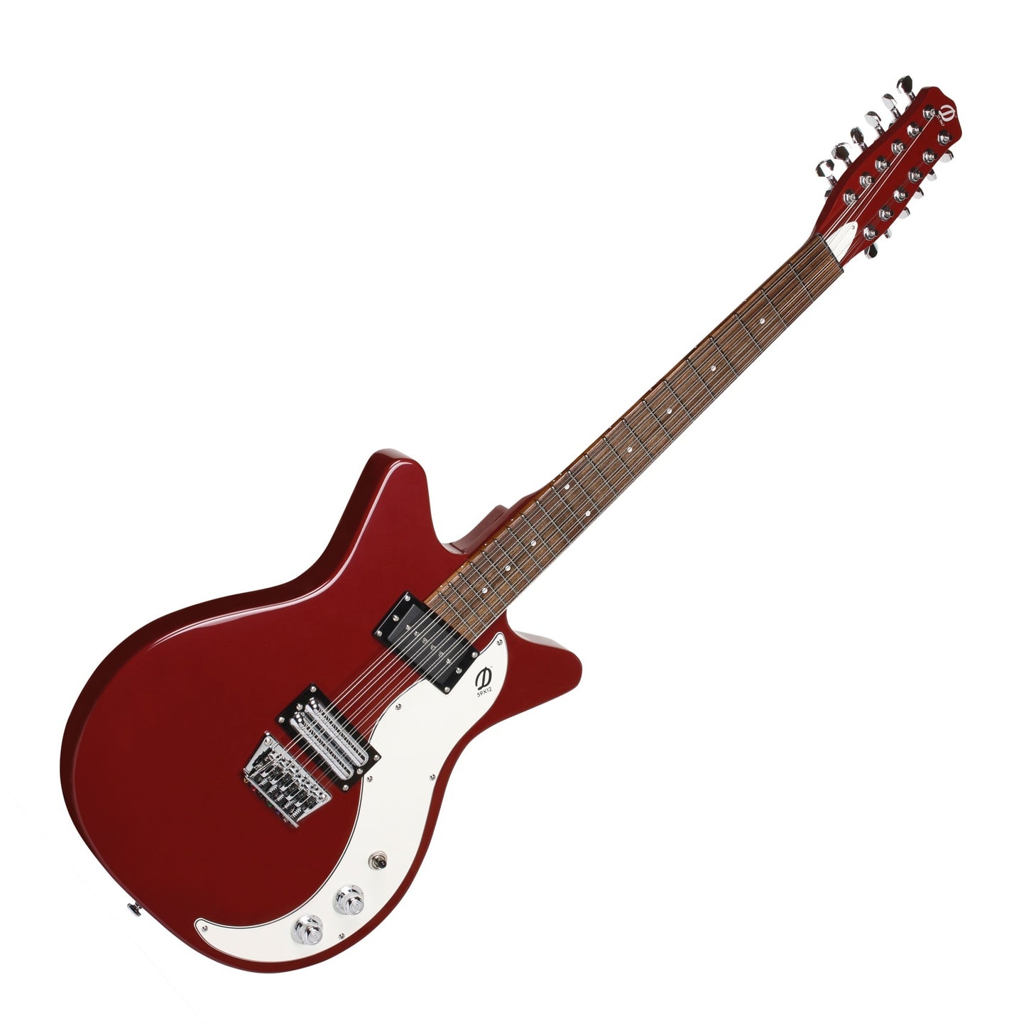 Danelectro 59X12, 12-String, Blood Red with Cream Pickguard