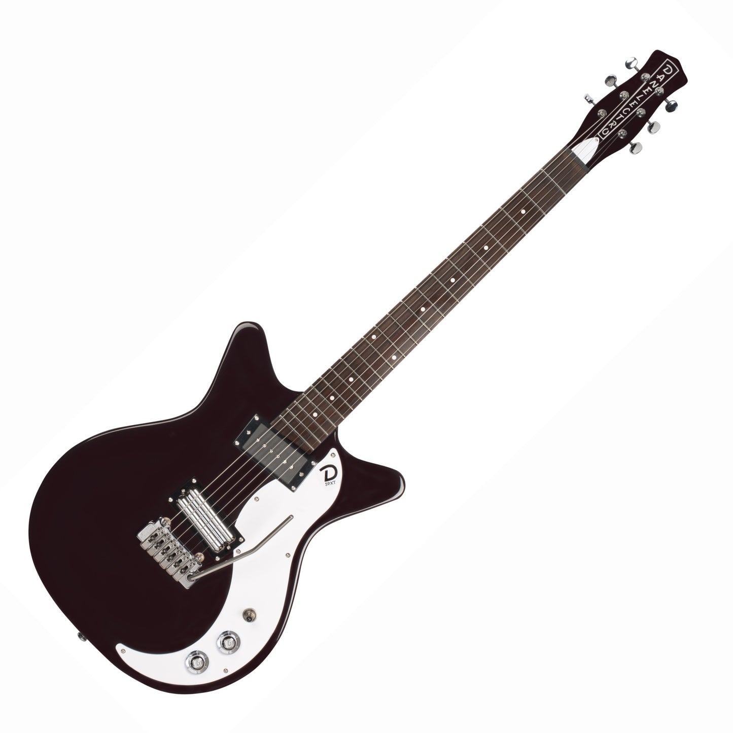 Danelectro 59XT - Dark Burgundy with Lipstick Humbucker and Wilkinson Tremolo (D59XT)