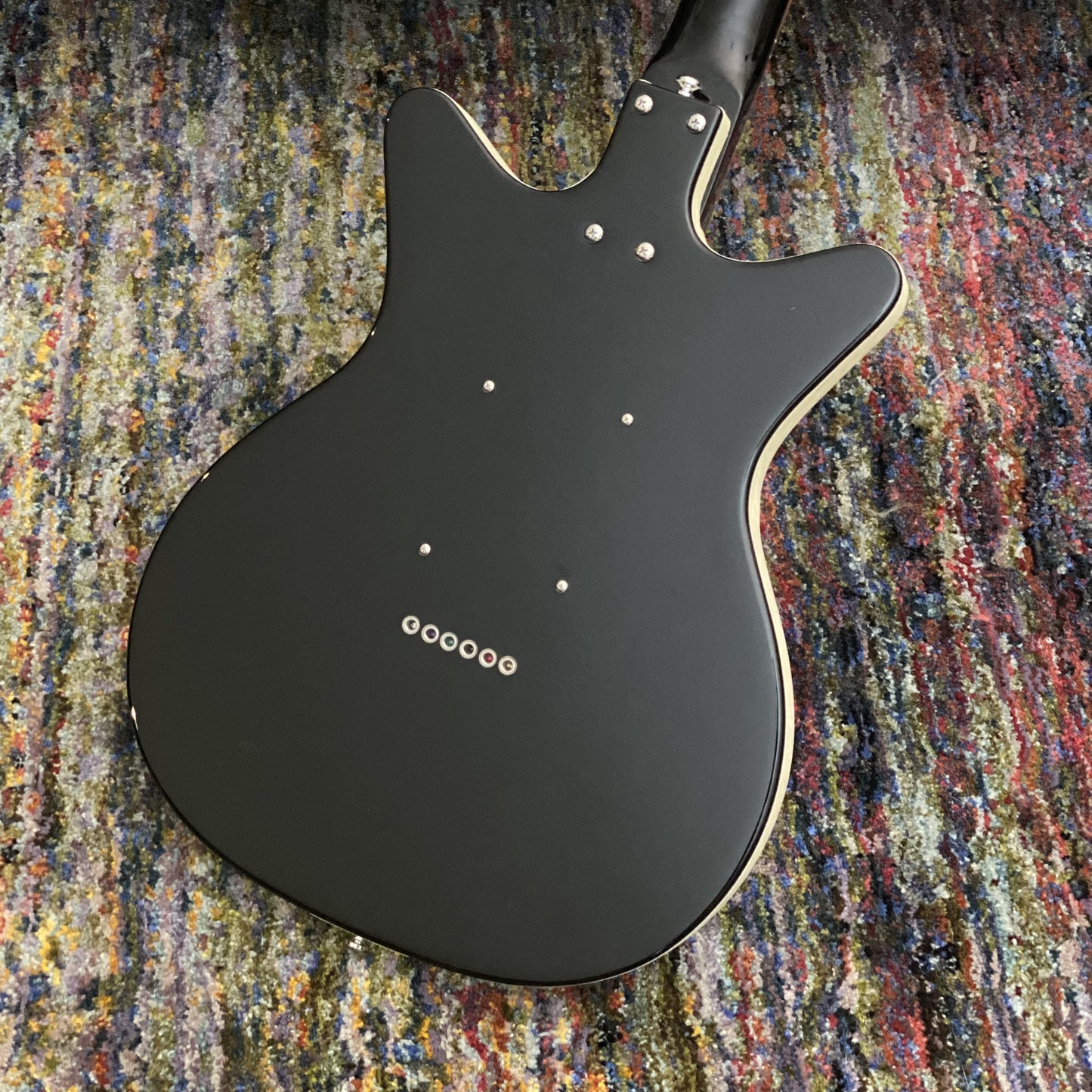 Danelectro 59 Double-Cut 12-String Guitar, Black--The Classic JP-Style Dano with 12!