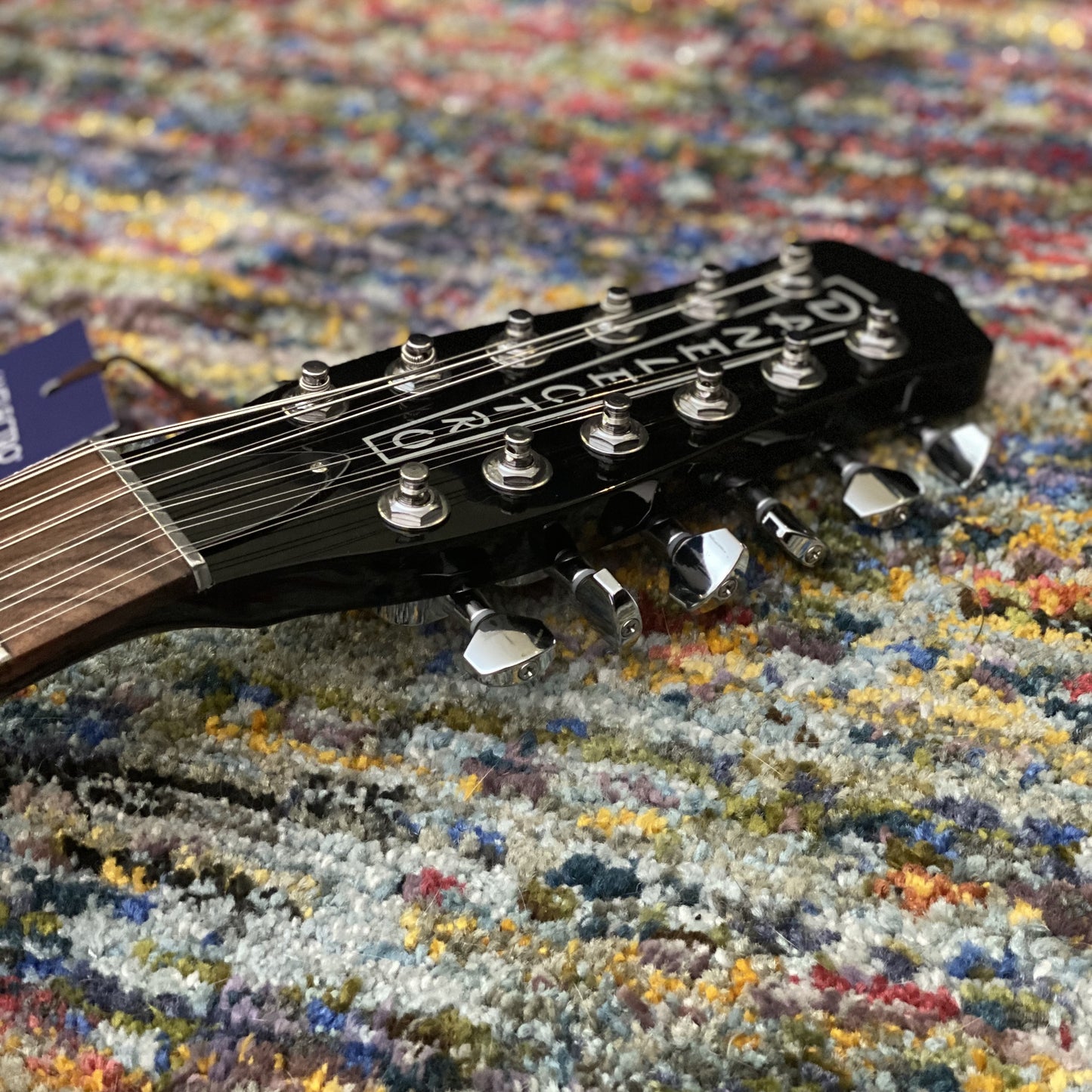 Danelectro 59 Double-Cut 12-String Guitar, Black--The Classic JP-Style Dano with 12!