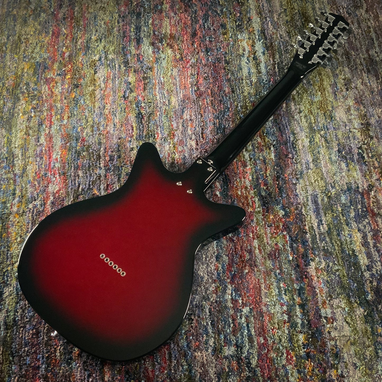 Danelectro 59X12, 12-String, Red Burst with White Pickguard
