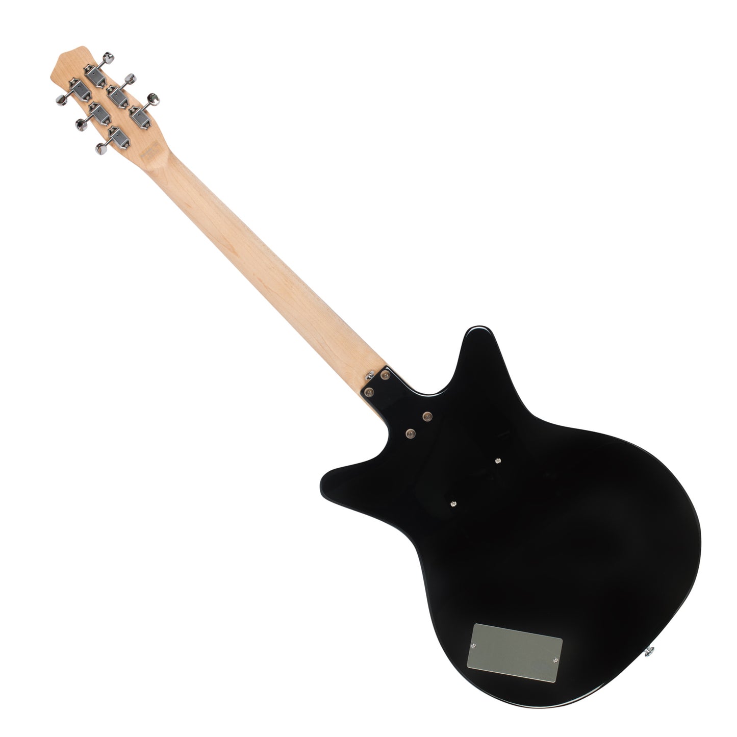 Danelectro Convertible, Black - Hollowbody w/ Lipstick Single Coil & Piezo for Electroacoustic Tone!