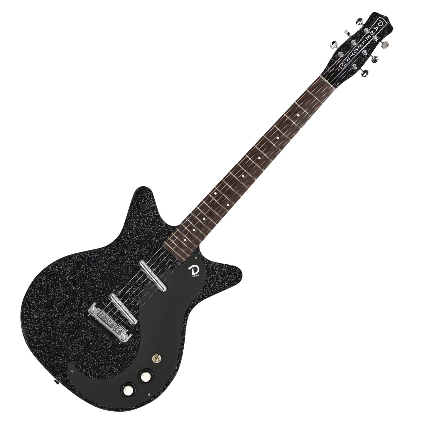 Danelectro 59 NOS+ Blackout Edition, Black Metalflake (Sparkle)
