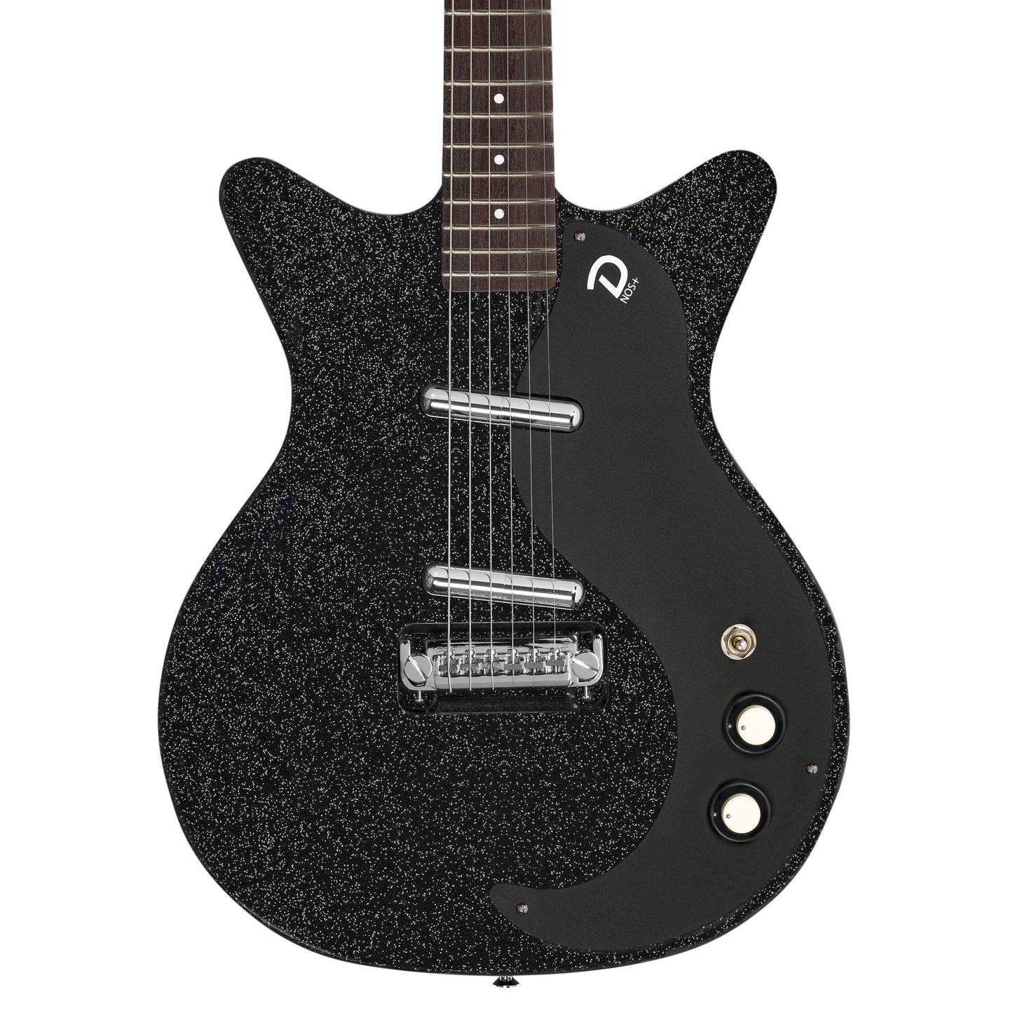 Danelectro 59 NOS+ Blackout Edition, Black Metalflake (Sparkle)
