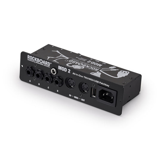 Rockboard MOD2 v2 TRS MIDI USB Patchbay (New V2 - detachable front plate for top mounting!)