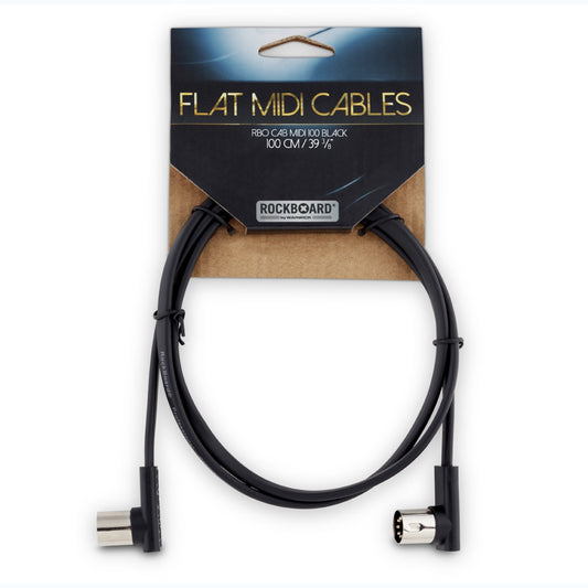 RockBoard Flat MIDI Cable 100 cm (40 in), Black