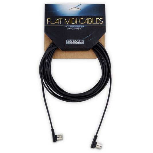 RockBoard Flat MIDI Cable 500 cm (16 ft), Black