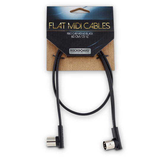 RockBoard Flat MIDI Cable 60 cm (24 in), Black