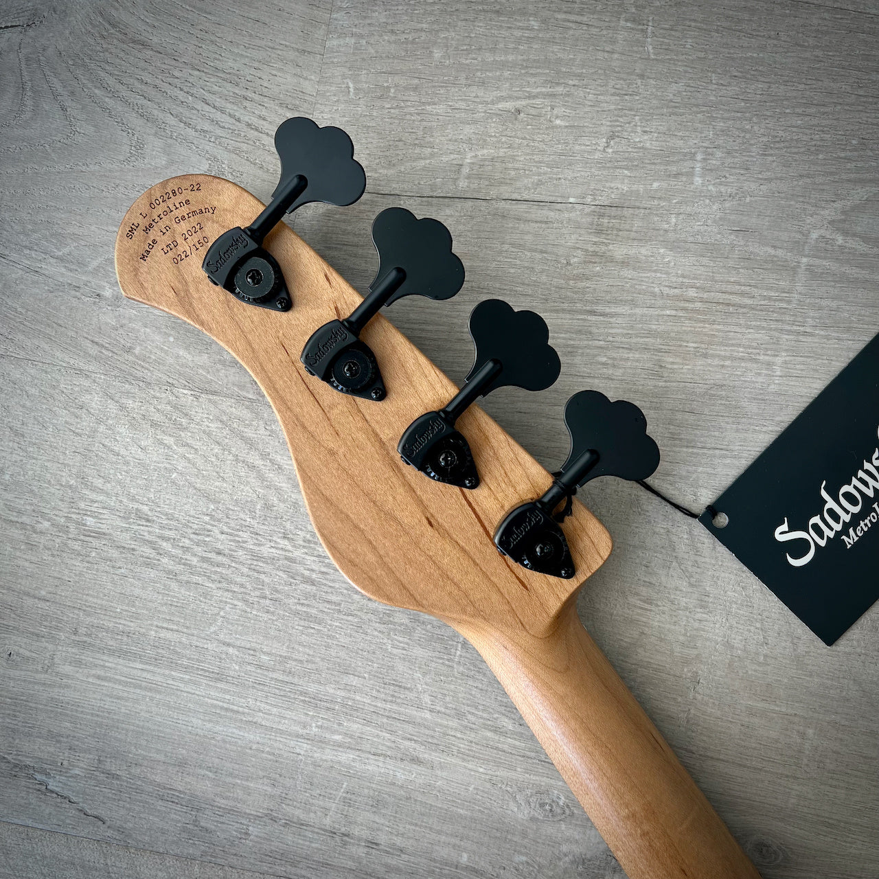 Sadowsky MetroLine 2022 Limited 21-Fret MM Bass, Snakewood/Ash, Natural Transparent Satin (22/150)