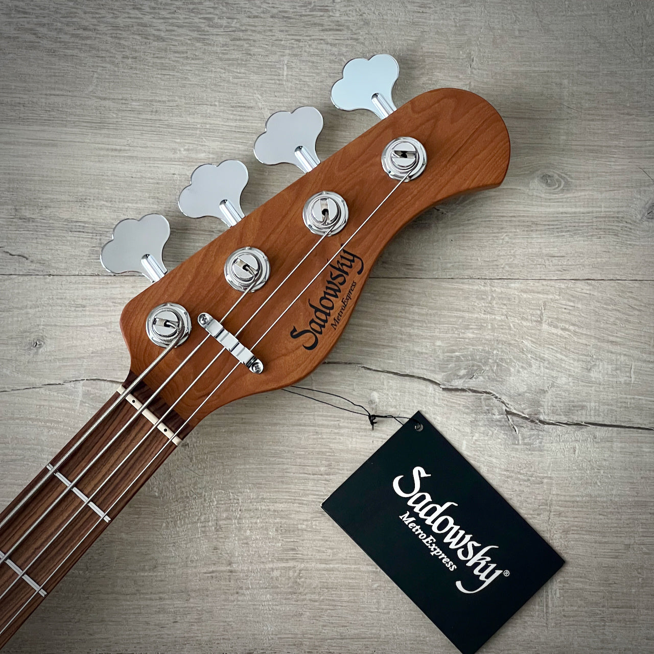 Sadowsky MetroExpress 21-Fret Hybrid PJ 4-String Bass, Sage Green Metallic High Polish, Morado Fretboard (Updated Model)