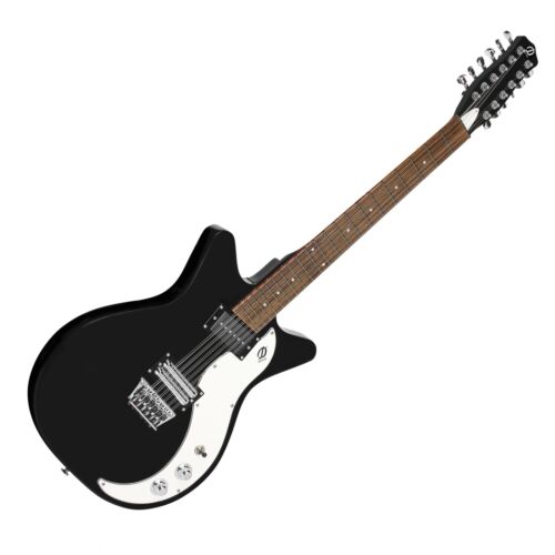 Danelectro 59X12, 12-String, Black with White Pickguard