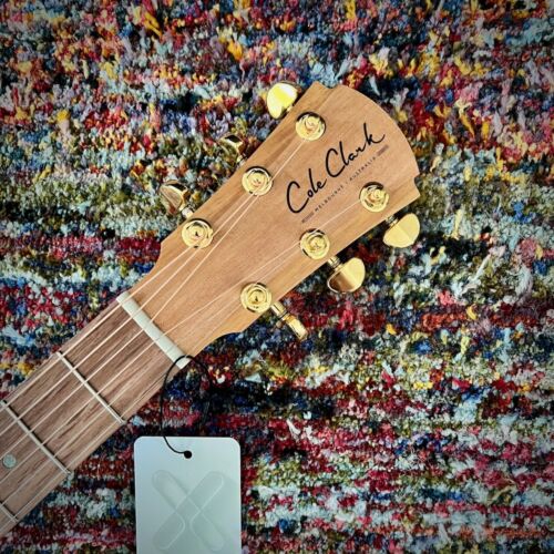 Cole Clark True Hybrid Thinline Acoustic-Electric Guitar, All AA Australian Blackwood, Cutaway, Balanced HSS, Natural
