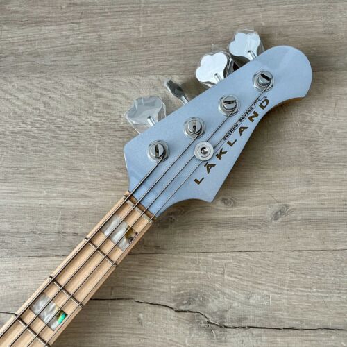 Lakland Skyline Series 44-60 (Vintage J) Custom 4-String Bass, Ice Blue Metallic