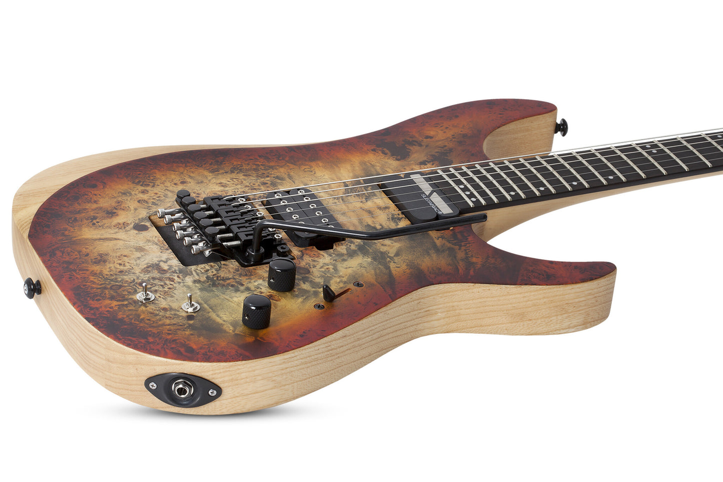 Schecter Reaper-6, Satin Inferno Burst, with Floyd Rose and Sustainiac Sustainer Pickup (1508)