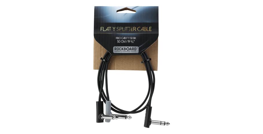 RockBoard Flat Patch Y Splitter Cable - 50 cm / 19 11/16"