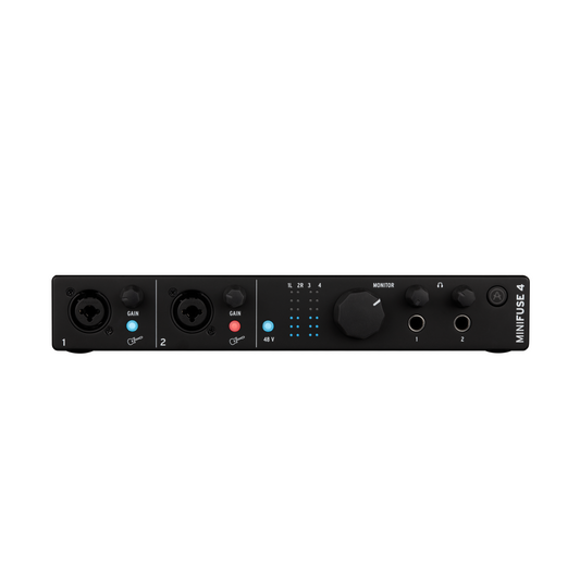 Arturia MiniFuse 4, 4 in / 4 out Audio & MIDI Interface, Black