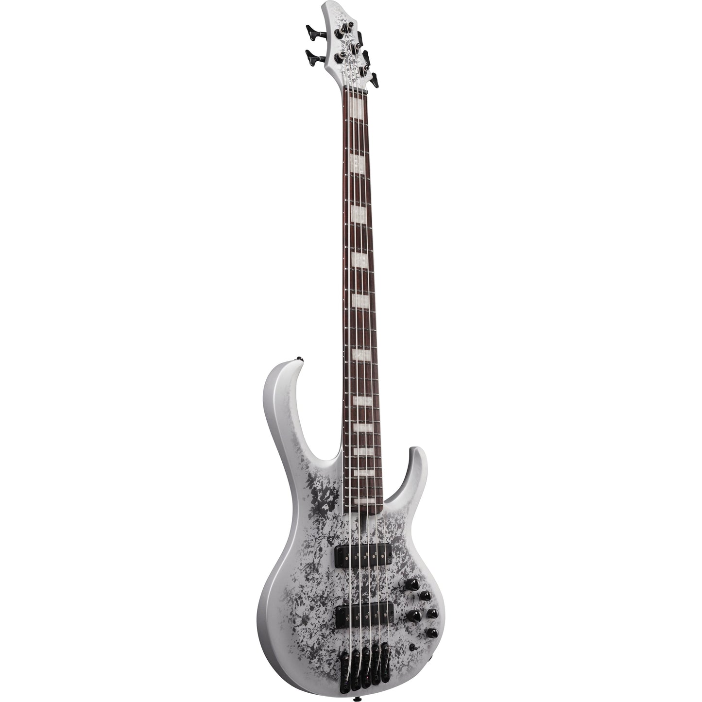 Ibanez 25th-anniversary BTB Standard 5-string Electric Bass Guitar - Silver Blizzard Matte (BTB25TH5-SLM)
