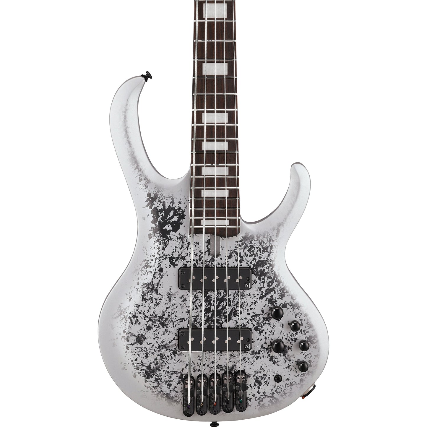 Ibanez 25th-anniversary BTB Standard 5-string Electric Bass Guitar - Silver Blizzard Matte (BTB25TH5-SLM)