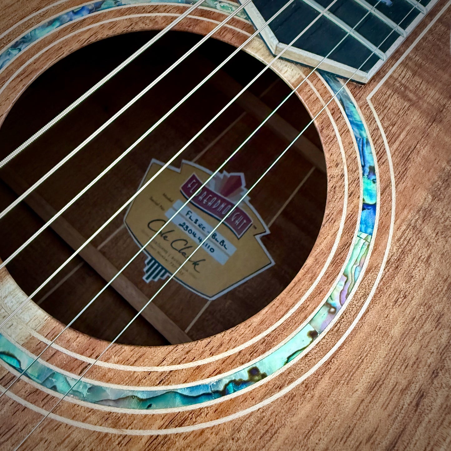 Cole Clark FL3EC-BLBL Acoustic Guitar - FL Dreadnought, AAA Australian Blackwood Top, Back, Sides, Cutaway, Ebony Fretboard and Bridge