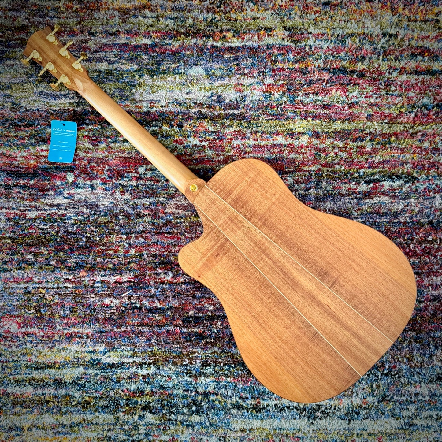 Cole Clark FL3EC-BLBL Acoustic Guitar - FL Dreadnought, AAA Australian Blackwood Top, Back, Sides, Cutaway, Ebony Fretboard and Bridge