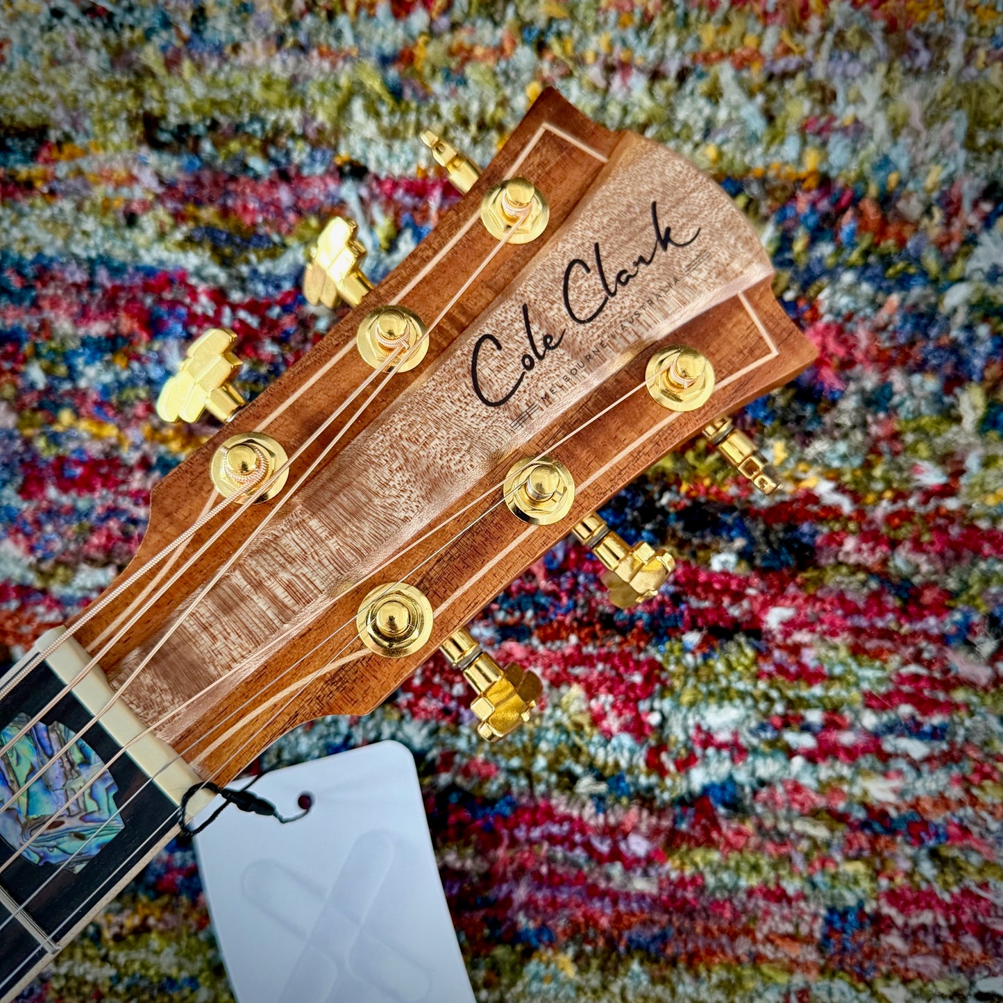 Cole Clark FL3EC-BLBL Acoustic Guitar - FL Dreadnought, AAA Australian Blackwood Top, Back, Sides, Cutaway, Ebony Fretboard and Bridge