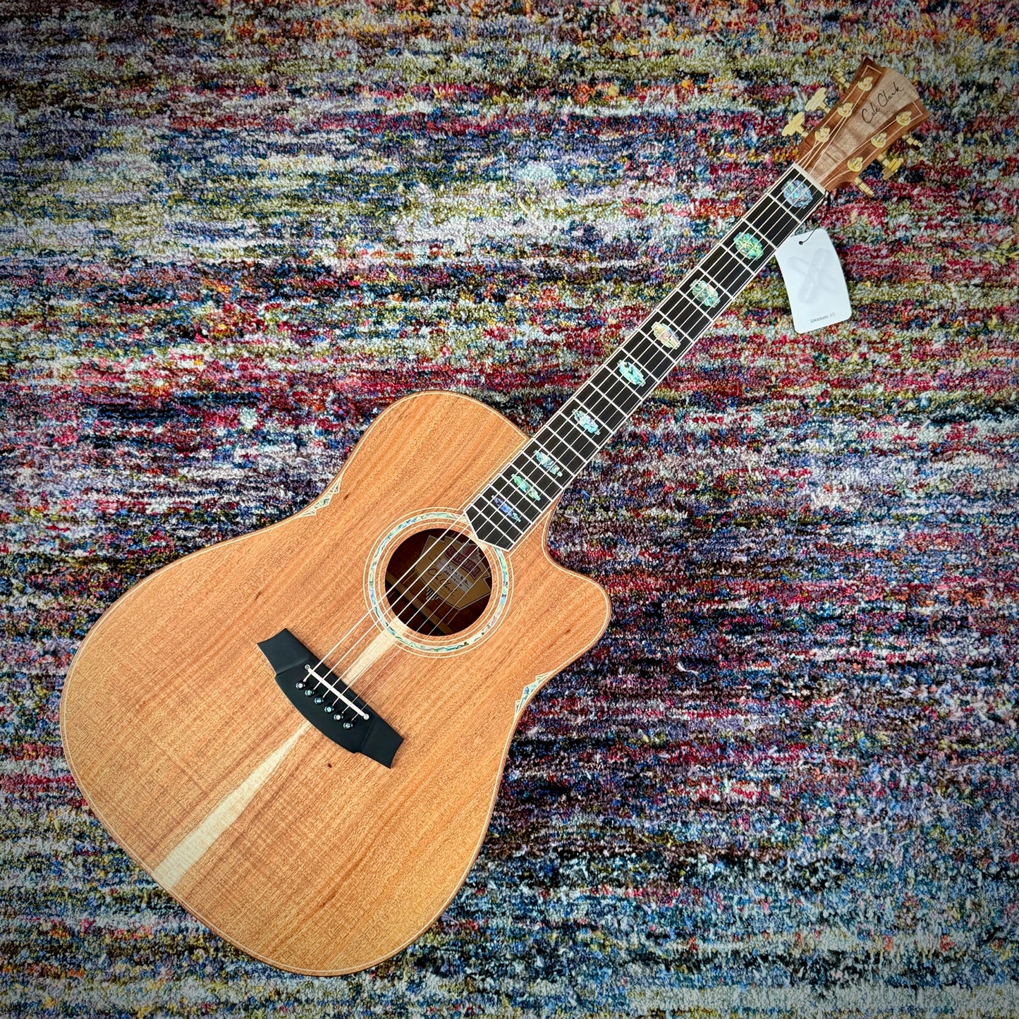 Cole Clark FL3EC-BLBL Acoustic Guitar - FL Dreadnought, AAA Australian Blackwood Top, Back, Sides, Cutaway, Ebony Fretboard and Bridge