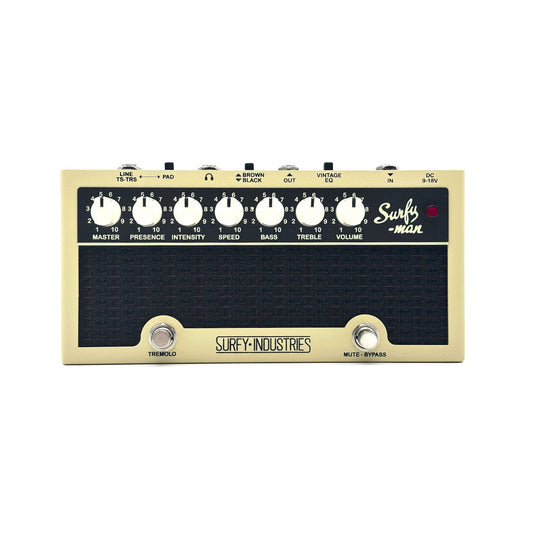 Surfy Industries SurfyMan Character Preamp Pedal with Tremolo
