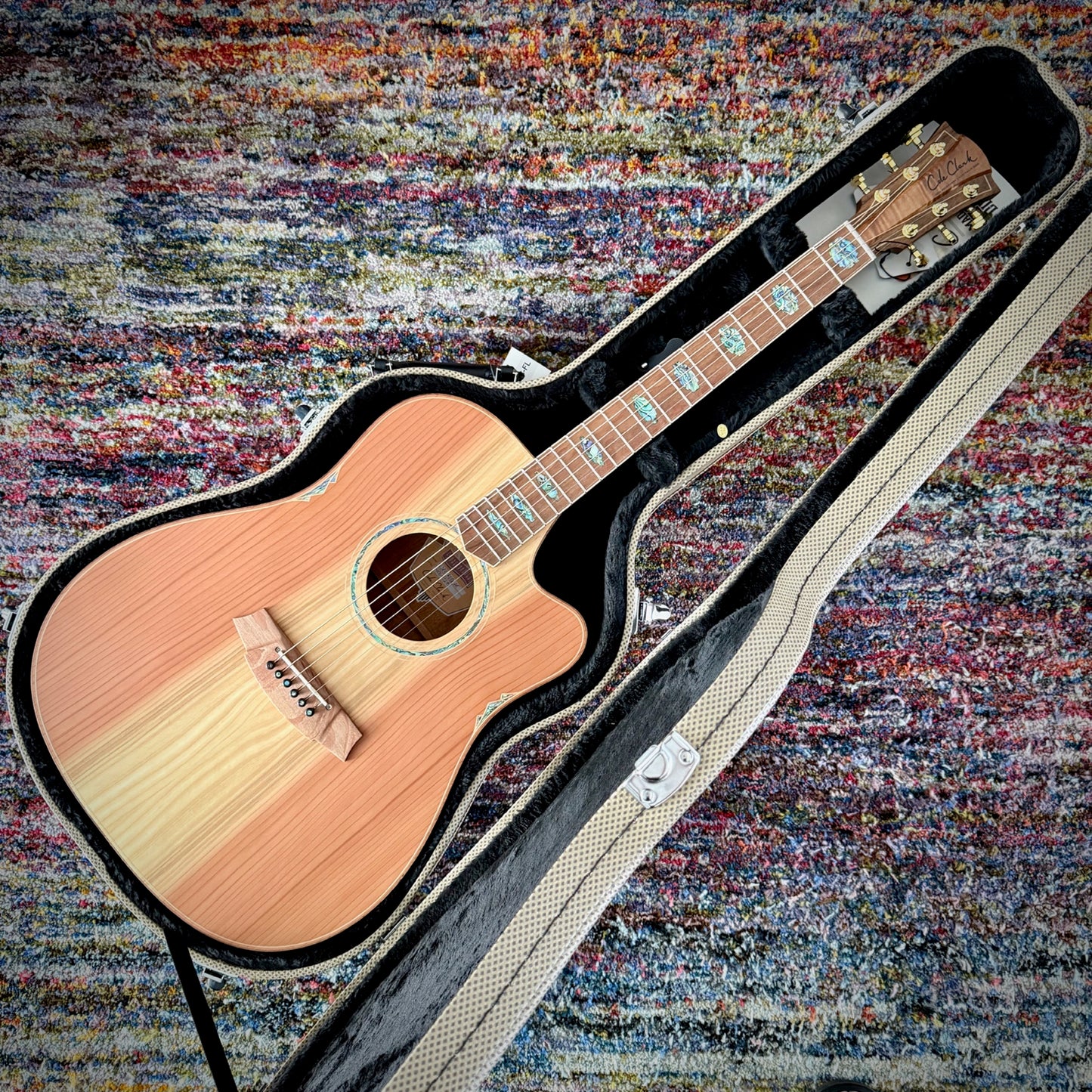 Cole Clark FL3EC-RDBL-AE Acoustic Guitar - AAA Redwood Top with AAA Australian Blackwood Back and Sides