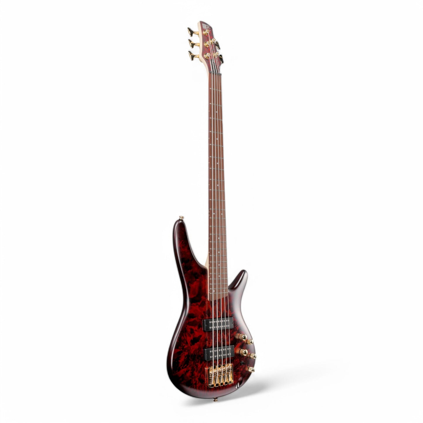 Ibanez SR305EDX Standard 5-String Electric Bass Guitar with PowerSpan Dual Coil Pickups (Wine Red Frozen Matte)