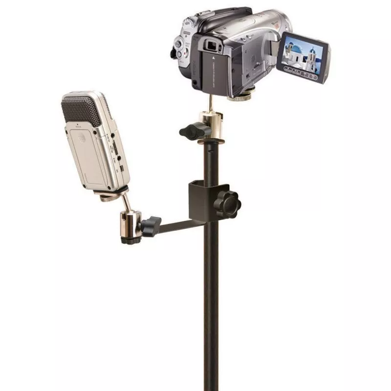 On-Stage CM01 Tripod Mount to Mic Stand Adapter (Mount a Camera or Recorder on a Mic Stand!)