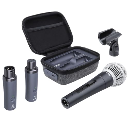 NUX B-3RC 2.4GHz Wireless Microphone System with Charging Case and Microphone