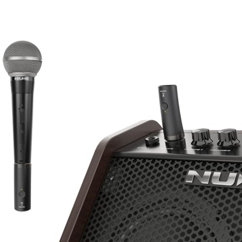 NUX B-3RC 2.4GHz Wireless Microphone System with Charging Case and Microphone