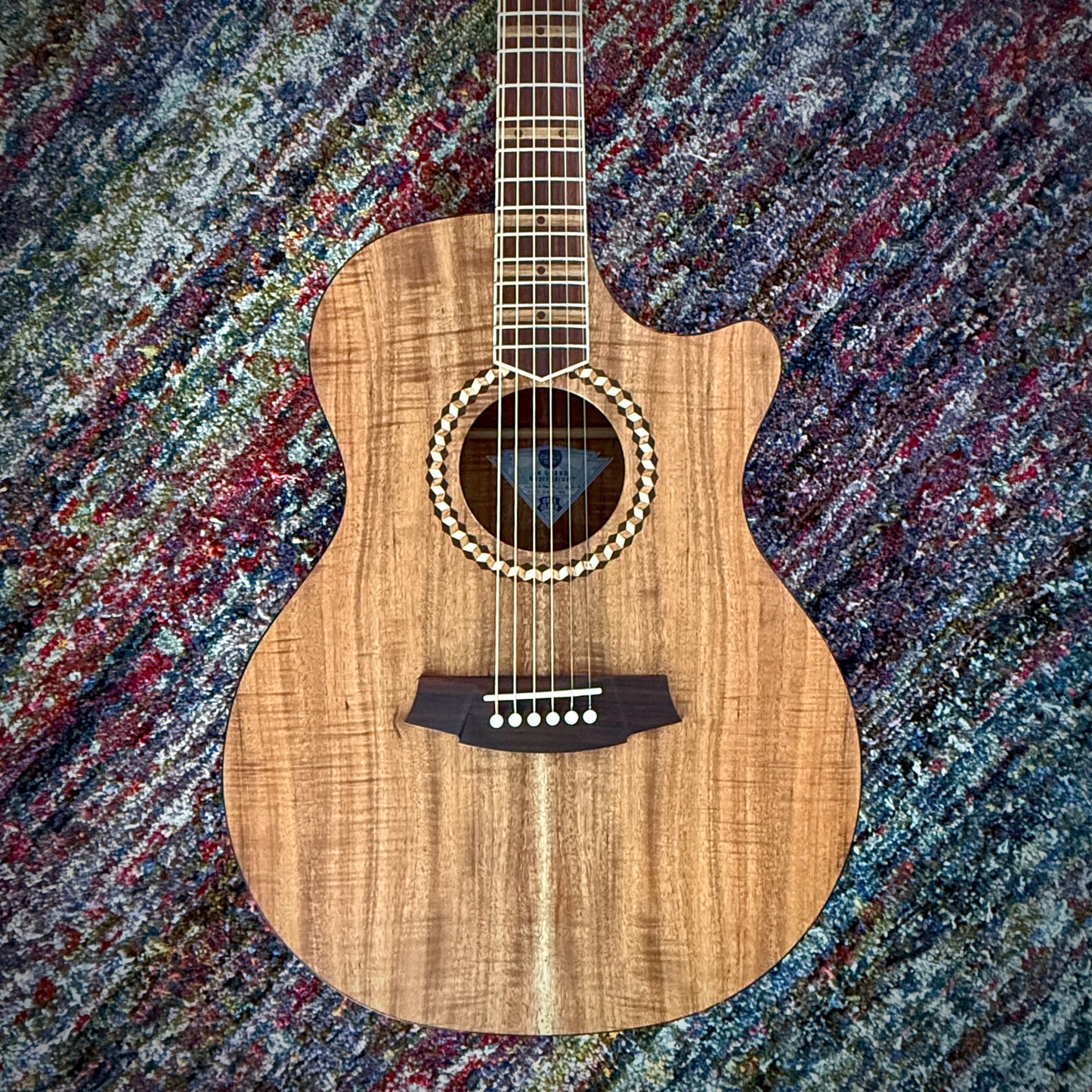Cole Clark Studio Recording Grand Auditorium, Mastergrade Blackwood Face Back & Sides, Rosewood Fretboard & Bridge (CCSRANMGEC-BLBLR)