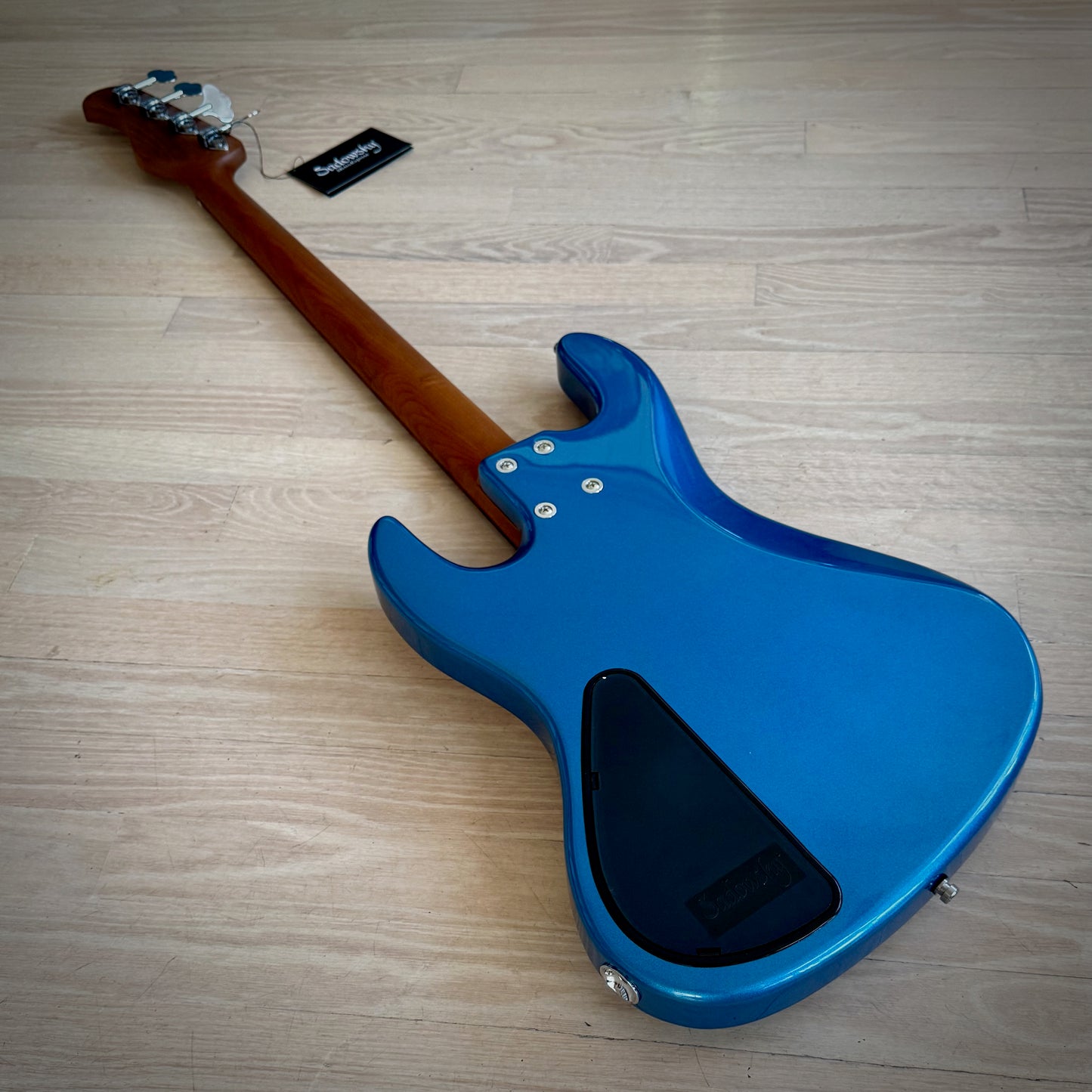 Sadowsky MetroExpress 21-Fret Vintage J/J Bass, Morado Fingerboard, 4-String - Solid Ocean Blue Metallic High Polish (SMX21VJ4 J2R OKU FR)