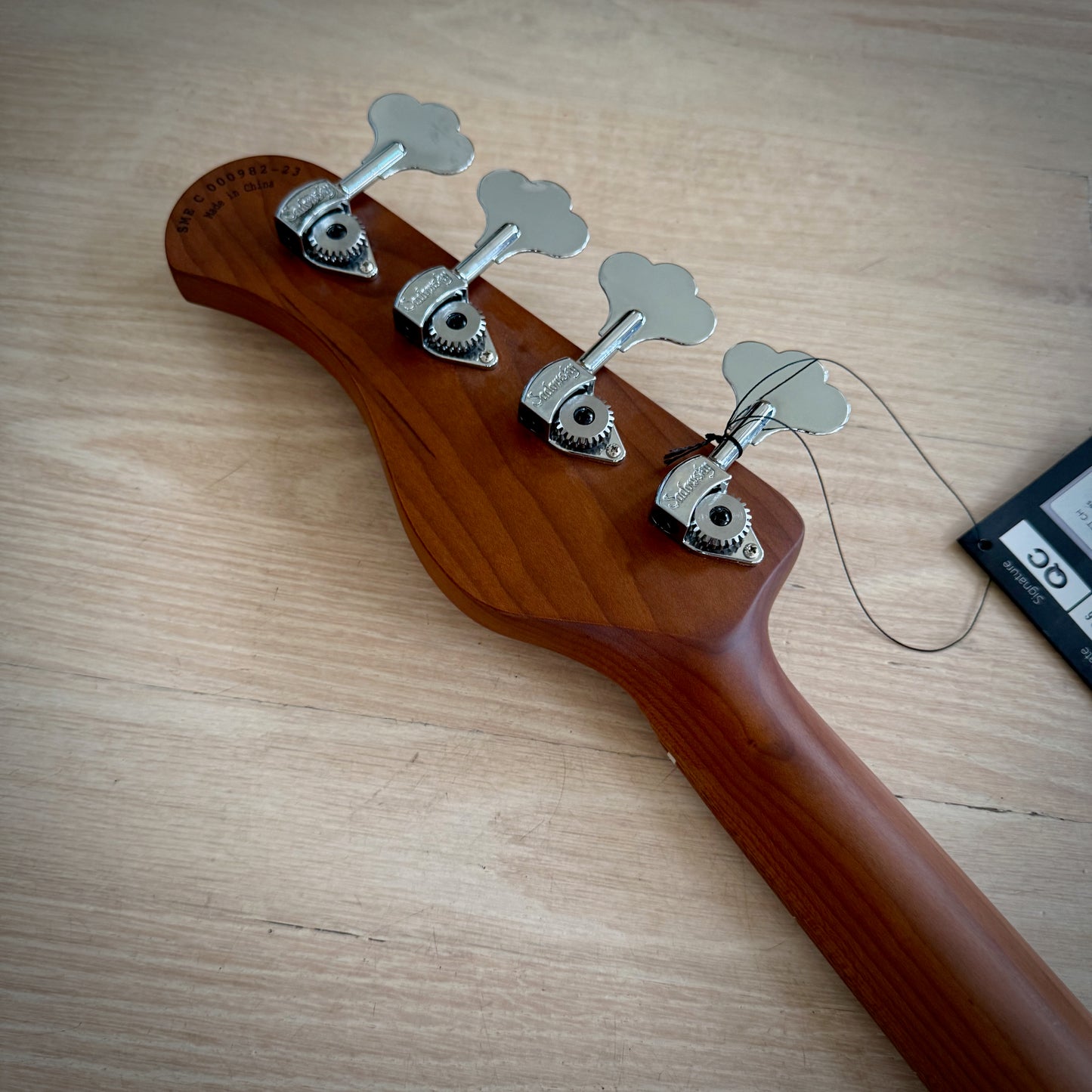 Sadowsky MetroExpress 21-Fret Vintage J/J Bass, Morado Fingerboard, Fretless With Lines, 4-String - Tobacco Sunburst Transparent High Polish (SMX21VJ4 69R OKU F2)