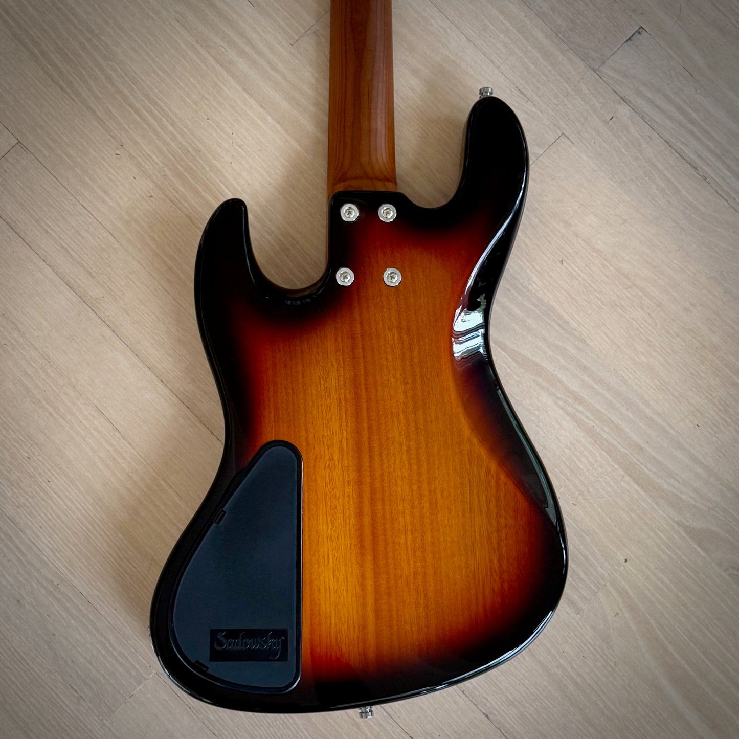 Sadowsky MetroExpress 21-Fret Vintage J/J Bass, Morado Fingerboard, Fretless With Lines, 4-String - Tobacco Sunburst Transparent High Polish (SMX21VJ4 69R OKU F2)