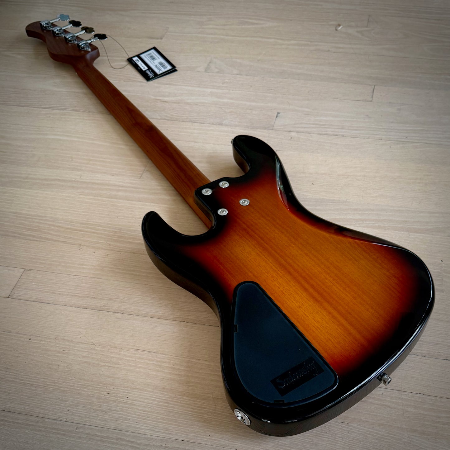 Sadowsky MetroExpress 21-Fret Vintage J/J Bass, Morado Fingerboard, Fretless With Lines, 4-String - Tobacco Sunburst Transparent High Polish (SMX21VJ4 69R OKU F2)