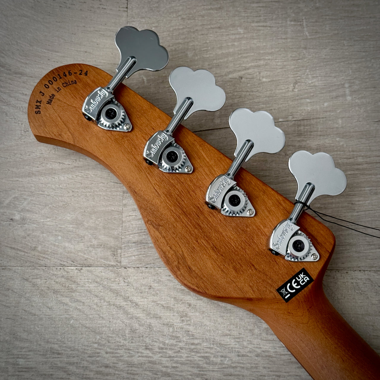 Sadowsky MetroExpress 21-Fret Hybrid P/J Bass, Morado Fingerboard, 4-String - Solid Champagne Metallic High Polish (SMX21HP4 J7R OKU FR)