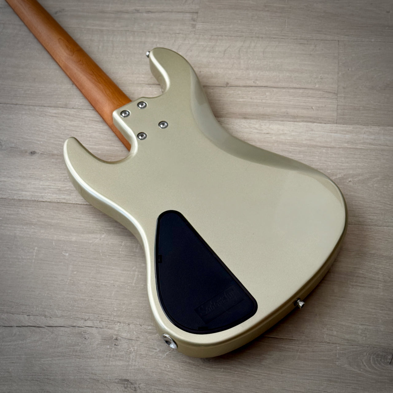 Sadowsky MetroExpress 21-Fret Hybrid P/J Bass, Morado Fingerboard, 4-String - Solid Champagne Metallic High Polish (SMX21HP4 J7R OKU FR)