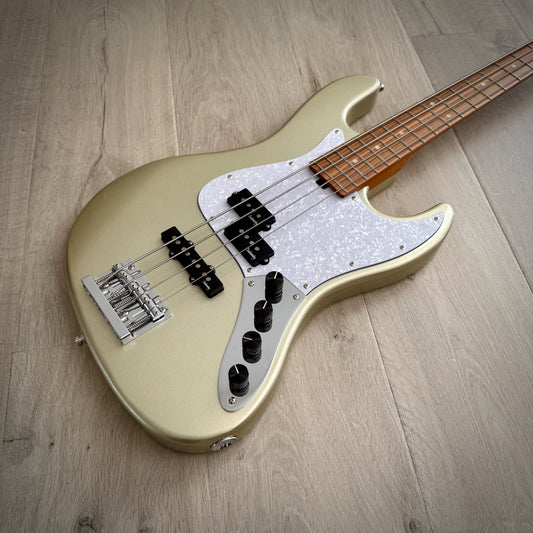 Sadowsky MetroExpress 21-Fret Hybrid P/J Bass, Morado Fingerboard, 4-String - Solid Champagne Metallic High Polish (SMX21HP4 J7R OKU FR)