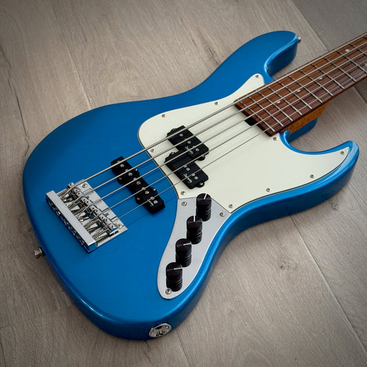 Sadowsky MetroExpress 21-Fret Hybrid P/J Bass, Morado Fingerboard, 5-String - Solid Ocean Blue Metallic High Polish (SMX21HP5 J2R OKU FR)