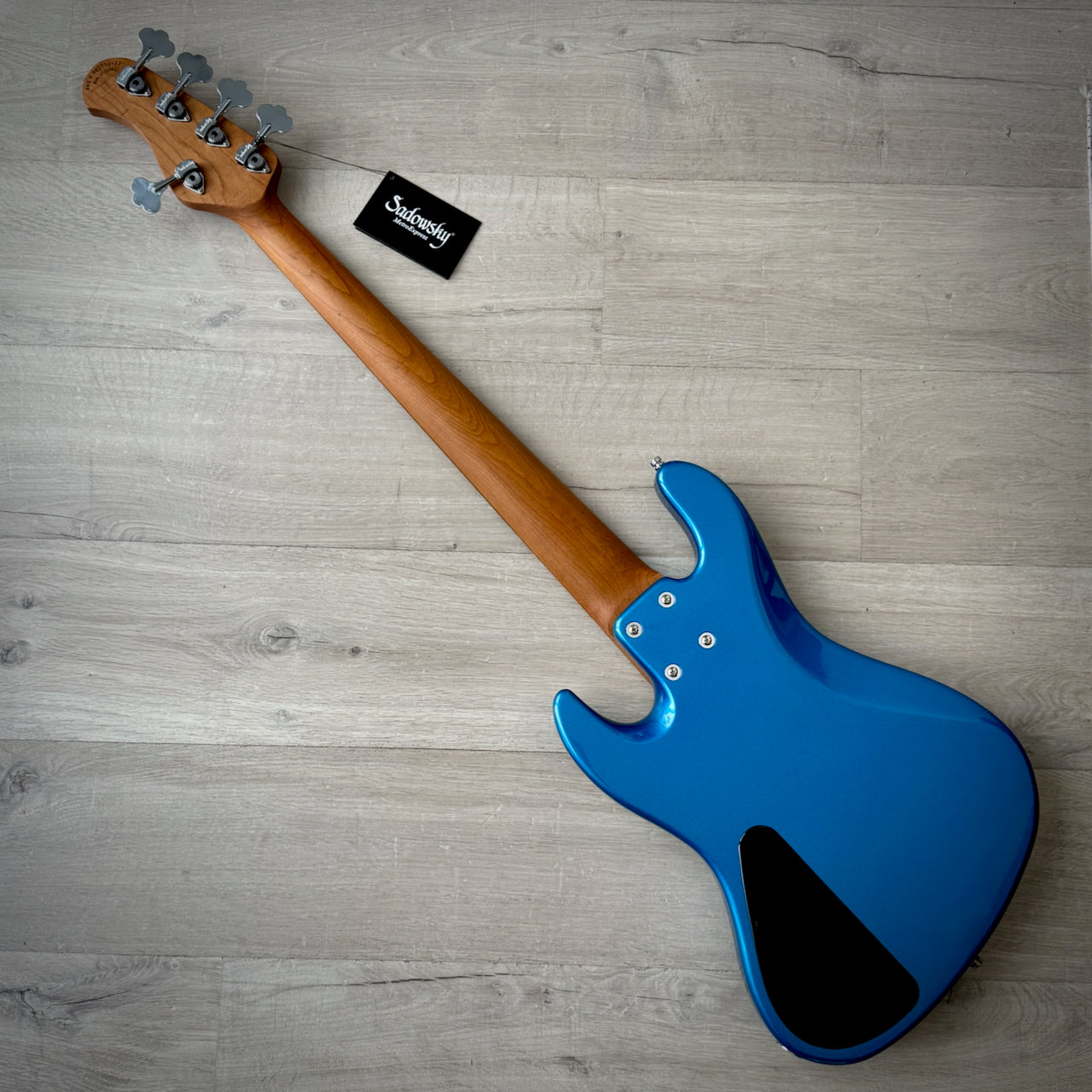 Sadowsky MetroExpress 21-Fret Hybrid P/J Bass, Morado Fingerboard, 5-String - Solid Ocean Blue Metallic High Polish (SMX21HP5 J2R OKU FR)