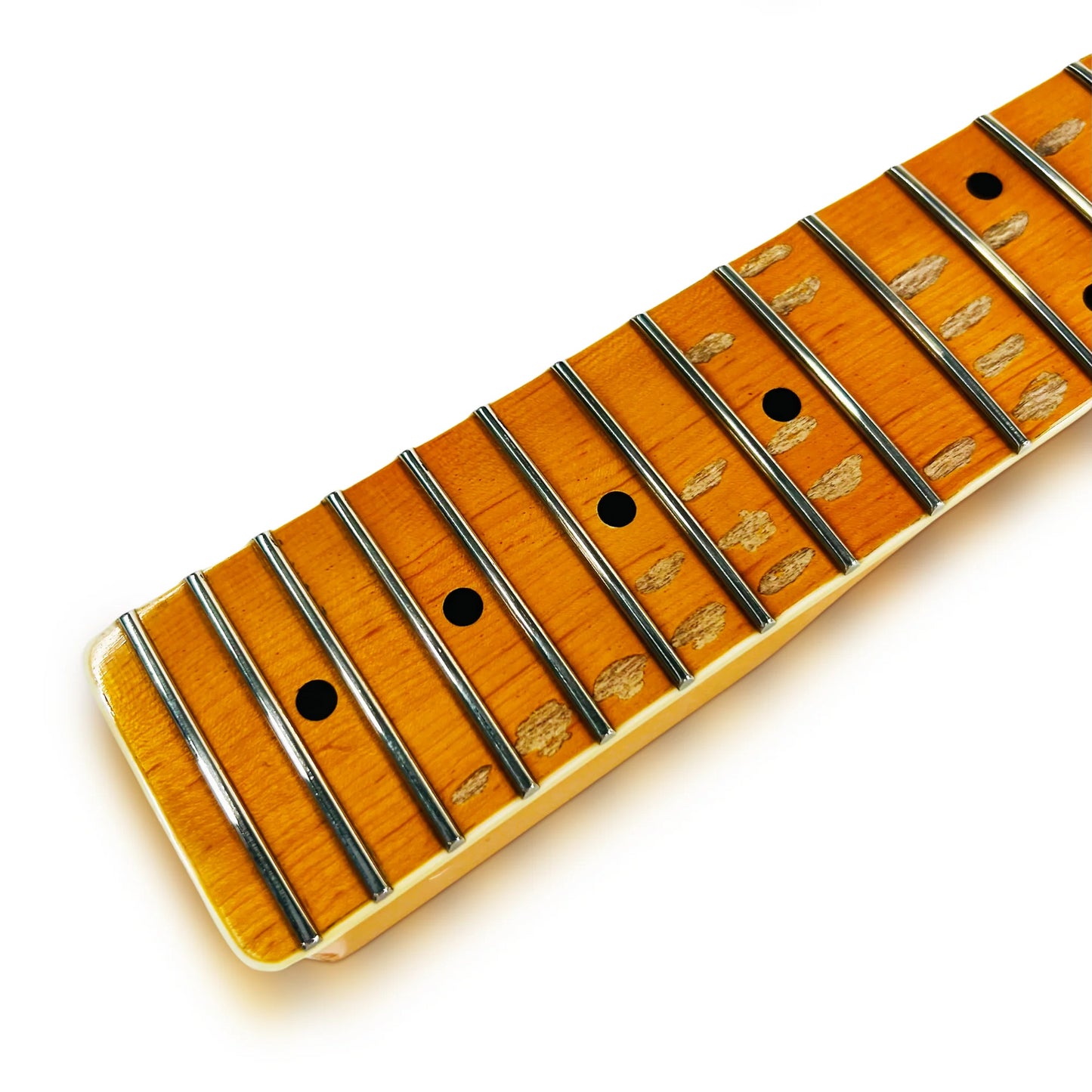 Sonic Angel T-12 Replacement Guitar Neck (Maple, Vintage Amber Finish, Heavy Aged Relic)